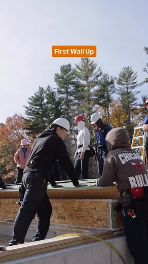 2K views · 174 reactions | Teamwork. Skill. Determination.  One wall up, and we’re just getting started. | Diman Regional Vocational Technical High School | Facebook