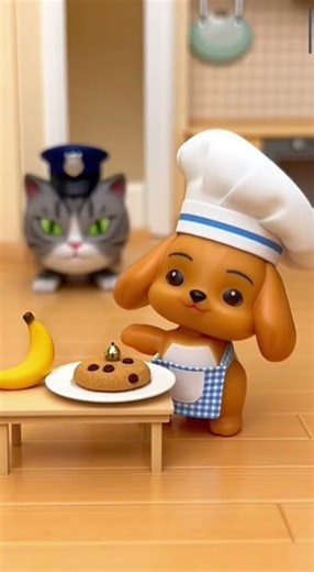 Chef Puppy’s Cookie Surprise #chefpuppy #cookiessurprise #cuteanimation #kitchenfun #cartoonfun #fyp