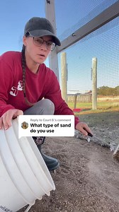 80K views · 1.2K reactions | The right type of sand goes by many different names! The most important thing to remember is for your sand to be coarse and washed! #sand #sandrun #chickenrun #chickens #fyp #foryou #reels #backyardchickens #coop #homestead #chickenmom | Chicken Schmidt Farms | Facebook