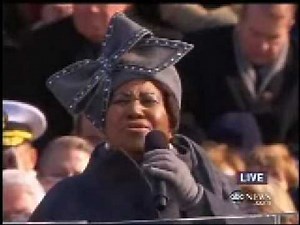 Aretha Franklin Sings At Obama Inauguration