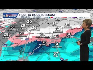 Winter weather advisory for snow in the Triad Monday