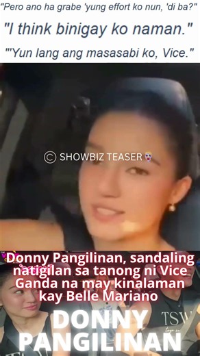 Donny Pangilinan, sandaling natigilan sa tanong ni Vice Ganda na may kinalaman kay Belle Mariano