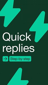 Tired of responding to the same questions from customers? 😴 Use quick replies to spend less time typing and more time focusing on growing your business. Open a chat: Go to quick replies Set your shortcut and enter your message Tap save Open chat and type “/” Edit the message, or tap send Learn more: https://go.fb.me/QUICKREPLIES | WhatsApp for Business