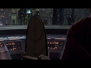 Mace Windu goes to arrest Palpatine[but he's not there]