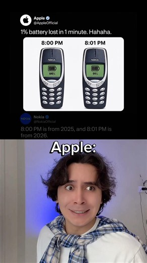 Apple vs Nokia be like😭💀