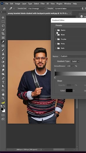 Magic of Gradient Mask in photoshop
