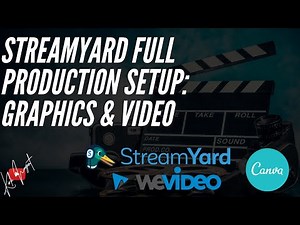 STREAMYARD FULL PRODUCTION SETUP: GRAPHICS AND VIDEOS Using Canva and WeVideo