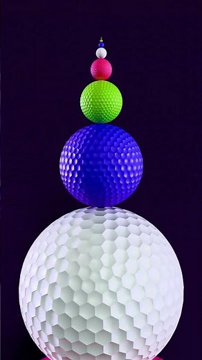 🌀 Infinite Golf Ball Loop | Satisfying 3D Animation ⛳✨