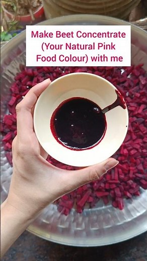 Make Natural Pink Food Colour at Home | Beetroot Concentrate #recipe #diy #easyrecipe