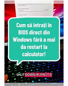 Cum să intrați în BIOS direct din Windows fără a mai da restart la calculator!! #trending #viral | Geo Marius