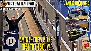 3K views · 211 reactions | "LIVE LONG AND RAILFAN!" AND, NEVER PASS UP A GRAB BAG! April 9 & 10, 2021 Welcome to the Weekend 2 Day Grab Bag! We're glad you came along for the ride. We hope you enjoy every mile post! And Kudos to the Amtrak Crew that helped the guy get his keys his wife was about to leave with! | Virtual Railfan | Facebook