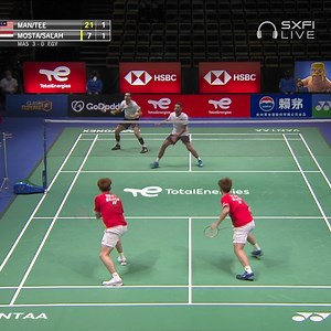 A determined effort 💪 from 🇪🇬 Mostafa Kamel and Salah to break the 🇲🇾 defence. Follow the action on: https://bwf.tv TotalEnergies Badminton #SudirmanCup #Vantaa2021 #RaiseARacket🏸 | BWF — Badminton World Federation