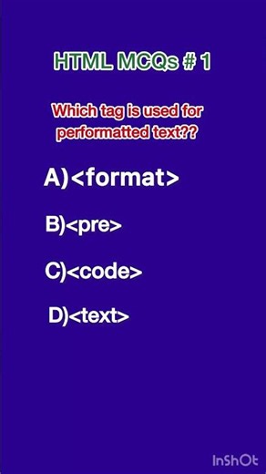 HTML5 From beginner to Advanced level MCQ series #html#html5#programming#codewithme#dailyquiz