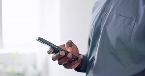 Man Hand Phone Communication While Typing Stock Footage Video (100% Royalty-free) 1097646171 | Shutterstock