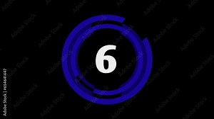 Simple and attractive animated design assets lasting 1 to 10 seconds. Perfect for countdowns or video intros.