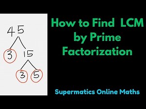 How to Find LCM Using Prime Factorization Method