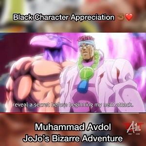 #BlackCharacterAppreciation ✊🏾❤️ 🔥🔥 Muhammad Avdol from #JJBA 🔥🔥 Avdol & his Red Magician aint here for no play! #BlackGeekCulture | Urban Anime Lounge