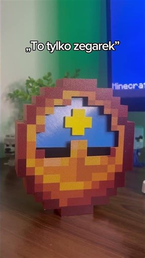 Każdy fan Minecrafta tego potrzebuje…🫣 #minecraft #zegar #nostalgia