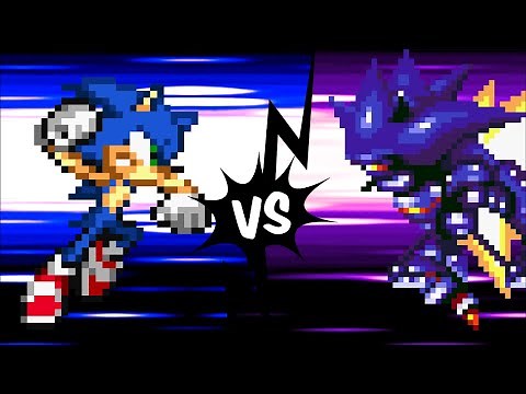 Sonic Vs. Mecha Sonic | Battle For Ultimate Power! (Sprite Animation)