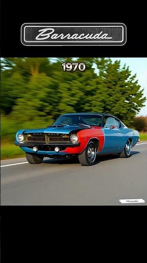 Plymouth Barracuda Evolution (1964–1974) — Every Year