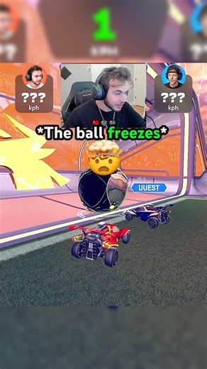 He was so shocked😭 #rocketleague