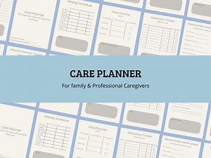 Care Planner – Printable Digital Schedule for Family & Professional Caregiver - Etsy Canada