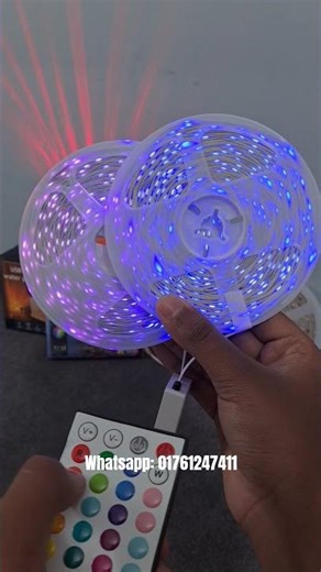 RGB LED STRIP LiGHT WITH APPS CONTROL #led #ledlights #mostpopular #viral