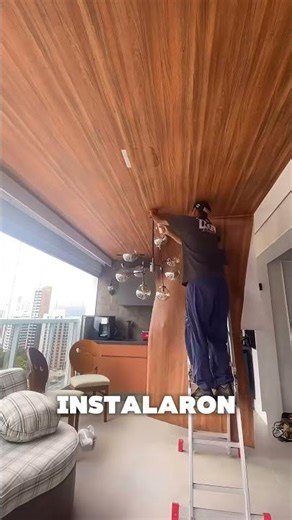 LUXURY RENOVATION WITHOUT CONSTRUCTION 🤯 The trick of the wooden "false ceiling"