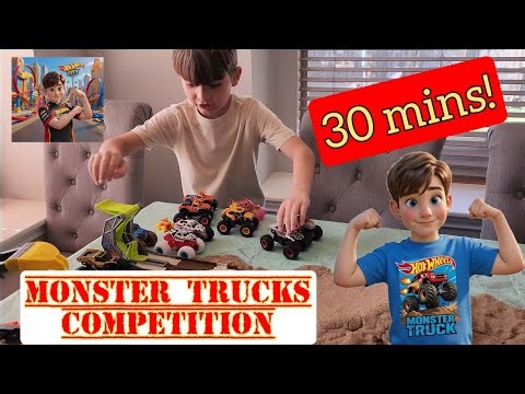 Insane Monster Jam Monster Trucks Jump Competition on Homemade Track! 🛻 30 Min Epic Jumps & Crashes