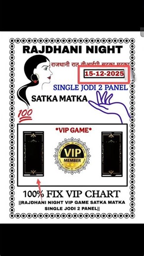 Rajdhani Night today 15-12-2025 ! Rajdhani Jodi trick ! Rajdhani live today ! Rajdhani open..