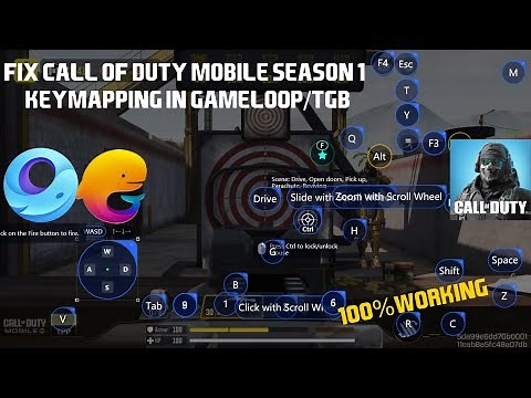 Call Of Duty Mobile Season 1 Keymapping Fix In Gameloop/TGB | 100% Working | Latest Update | 2025