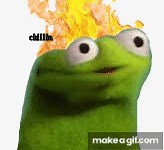 kermit fire on Make a GIF