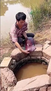 Fishing process from a deep well