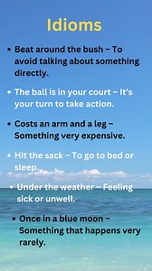 137K views · 1.1K reactions | Idioms and their Meaning✨✔ . . . . #Idioms #EnglishIdioms #LearnIdioms #IdiomsWithMeaning #DailyIdioms #EasyIdioms #IdiomsForBeginners #EnglishLearning #SpokenEnglish #englishvocabulary | Learn with Rayhan | Facebook