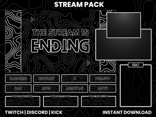 Pattern Twitch Stream Pack | Animated Screens, Overlays, Panels (digital Download) - Etsy