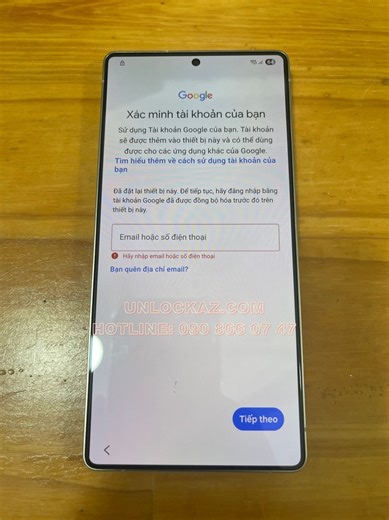 Địa chỉ chuyên Mở khóa xác minh tài khoản Google Samsung Galaxy S25 Ultra lấy ngay giá rẻ với thời gian nhanh nhất TPHCM. Xóa tài khoản Gmail của bạn S25 Series S936B S936U S931N S937N thành công 100% trong 20 phút. Bypass FRP vefily, remove Google account Galaxy S25 Plus S25 S938B S731U S936N S937B lấy liền. Bẻ khóa mã Pin mẫu hình vẽ Samsung S25 edge S731B S938N S937U S931U uy tín nhất tại Phú Nhuận, Sài Gòn. Shop có hỗ trợ thoát tài khoản Google Galaxy S25 FE S931B S938U online qua TeamViewer