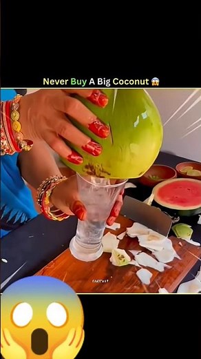 Never Buy A Big Coconut 😰 #facts