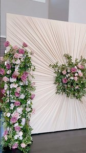 DIY- pleated Fabric Backdrop #wedding