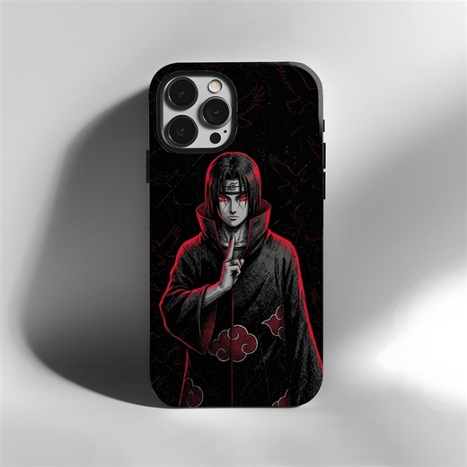 Itachi Red Cloud Akatsuki Phone Case Anime| 11-17 Pro Max Samsung S25 Ultra | Shockproof Tough Case - Etsy