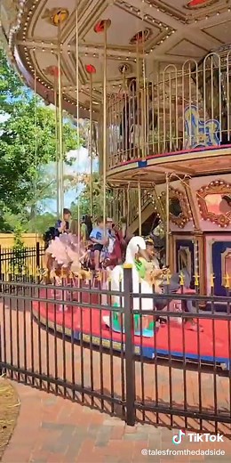 The double decker carousel at the Nido & Mariana Qubein Children's Museum in High Point, NC #carousel #doubledecker #museum #highpointnc #northcarolina #northcarolinacheck