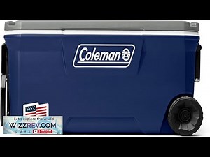 Coleman Classic Series Insulated Portable Rolling Cooler with Wheels Leak Resistant Outdoor