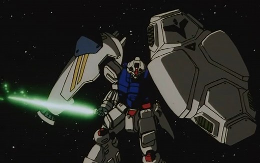 【无字幕】高达0083 卡多驾驶GP02在所罗门投掷核弹