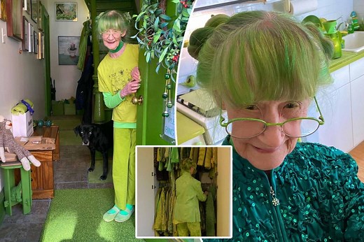 Meet the Green Lady of Brooklyn —  who lives her life in one color