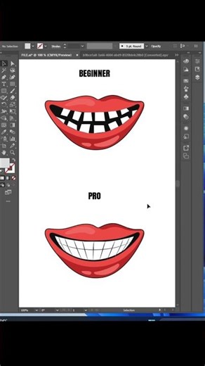 🔥 Beginner vs Pro Rectangular Grid Tool in Illustrator 2026 #Shorts #viral #trending #youtubeshorts