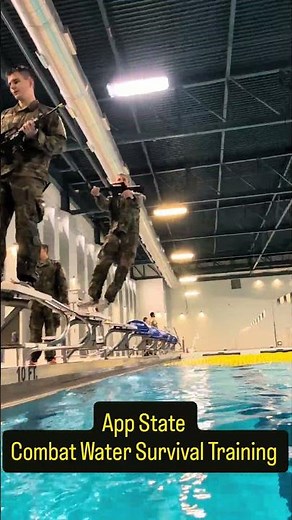 App State ROTC Combat Water Survival Training (CWST) #appstate #usarmy #rotc #military