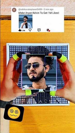 Creating "Aryan Kelvin" From Cubes! 😵‍💫😱 #viral #rubikscube #shorts 😊😊