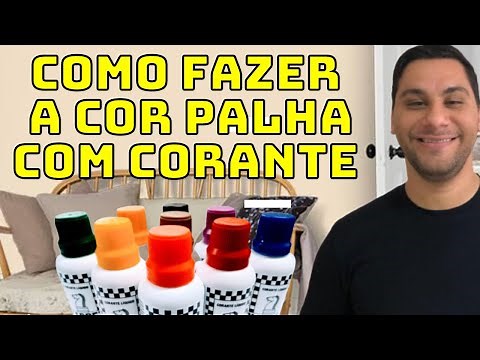 COMO FAZER A COR PALHA COM CORANTE XADREZ E TINTA BRANCA