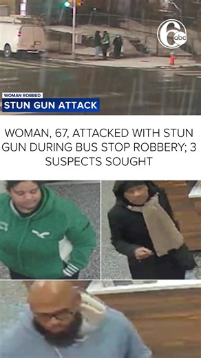A 67-year-old woman was robbed and attacked with a stun gun while waiting for a bus on a cold, snowy Sunday morning a few weeks ago in Northeast Philadelphia, according to investigators. Surveillance video shows the woman standing at a bus stop when a woman approached and attempted to steal her bag. #philadelphia #news #fyp #robbery