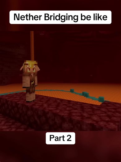 Nether Bridging be like#Minecraft #viral | nether bridging be like