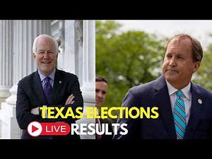 LIVE: Texas Senate Primary Runoff Results 2026 | Cornyn vs Paxton | Trump Endorses Paxton